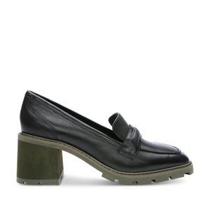 Sanctuary, SA Parker Block Heel Leather Loafers, Size 6.5